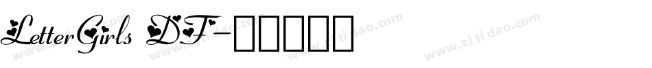 LetterGirls DF字体转换
